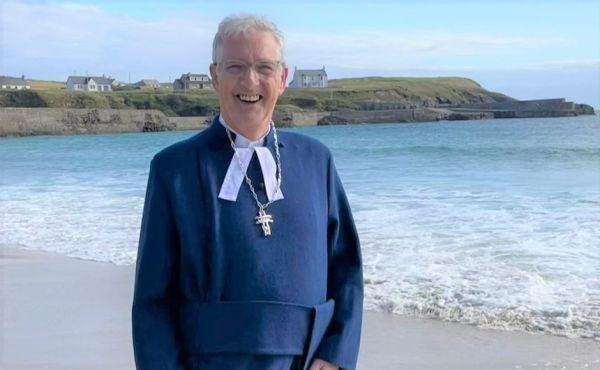 Rt Rev Dr Iain Greenshields at Ness beach