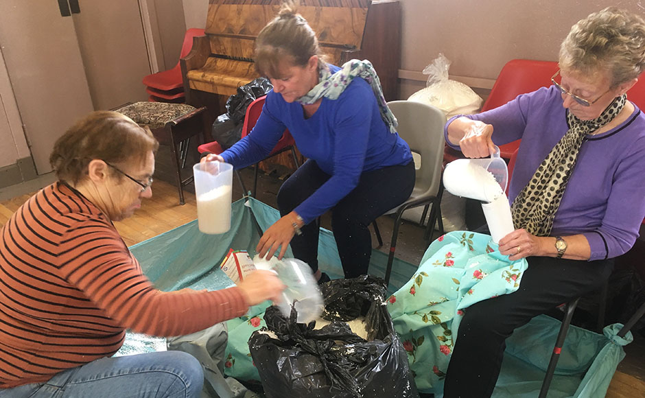 The group at Lochee Parish Church create their wonder boxes