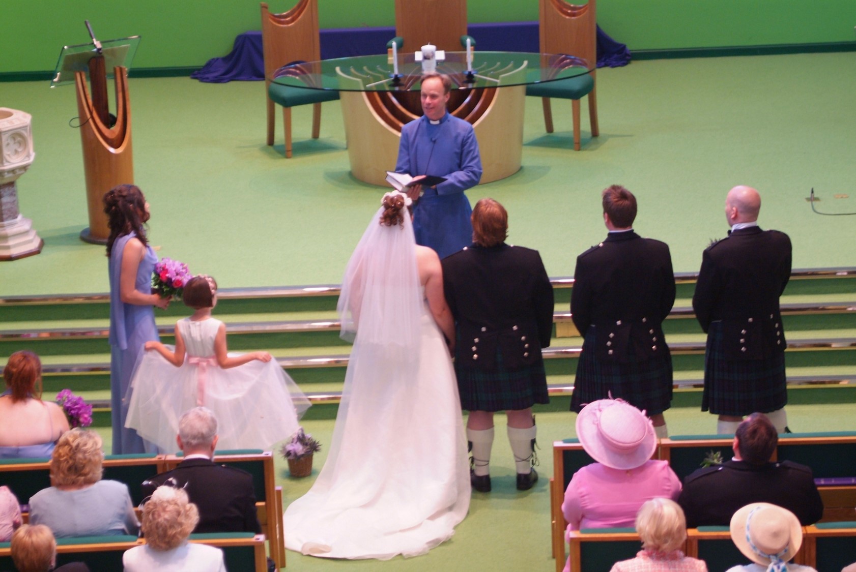 Rev Stewart Weaver Conducting A Wedding