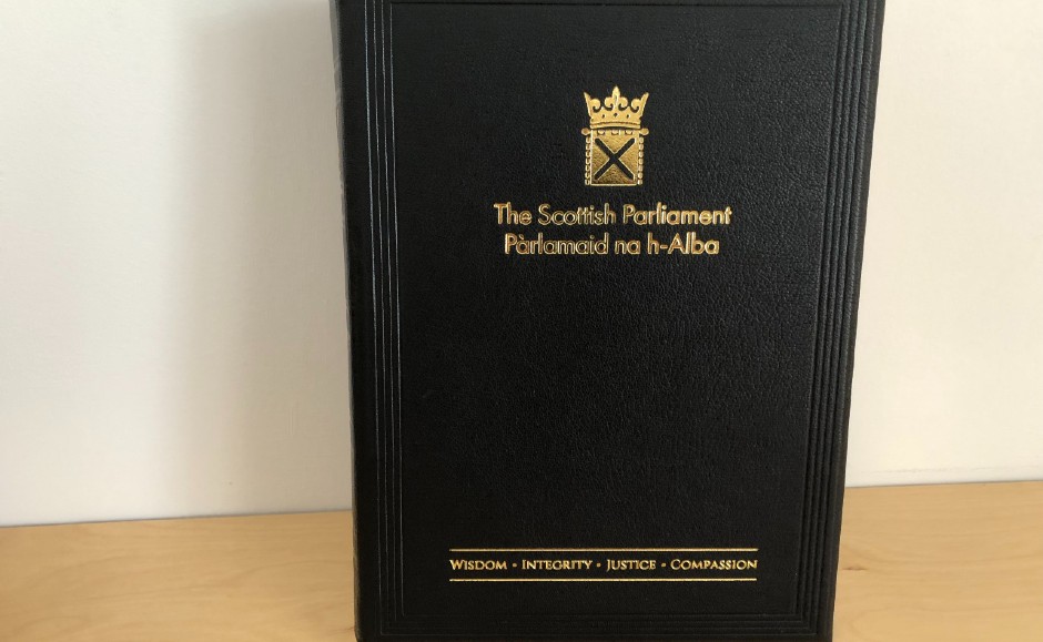 Scottish Parliament Bible