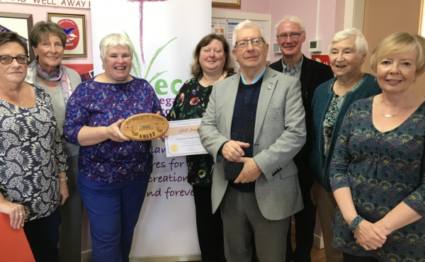 Lomond Parish Church receiving the Eco Congregation Scotland Gold Award