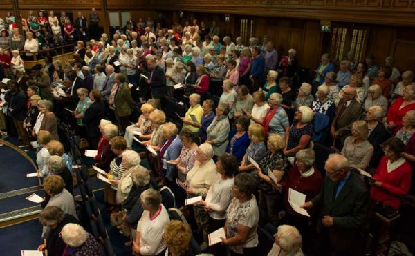 The audience at the Guild's Big Sing event