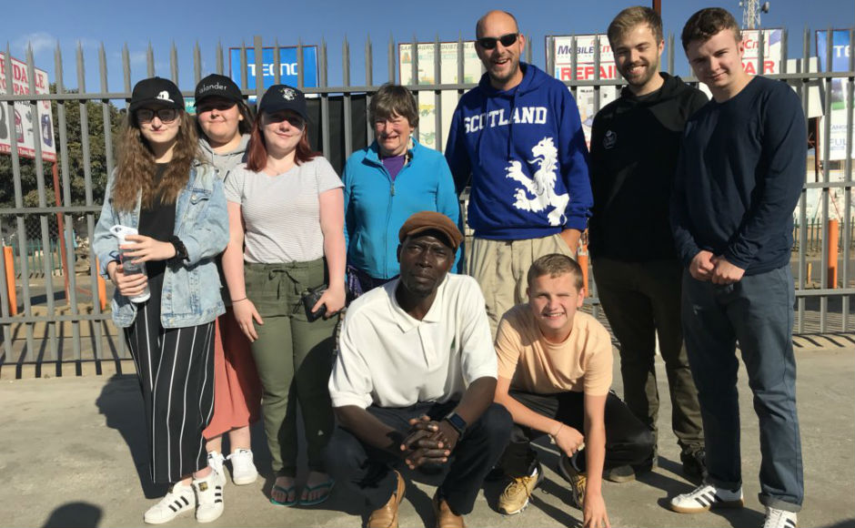 The group in Zambia