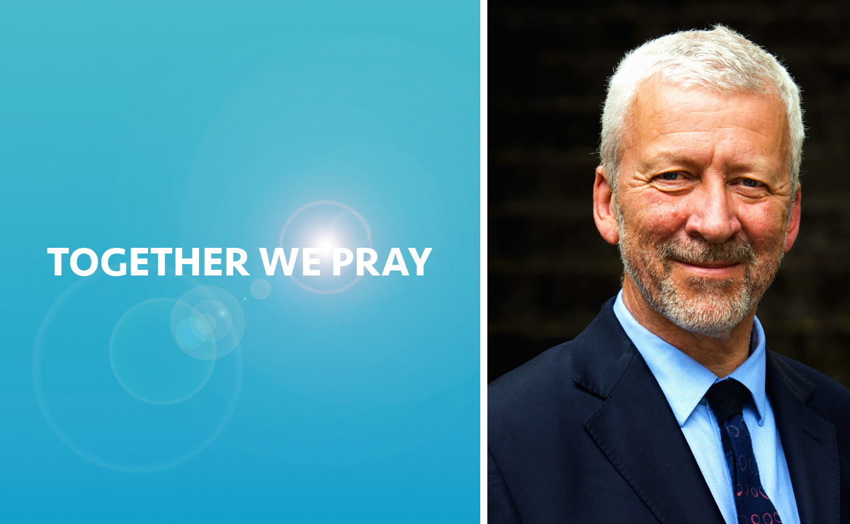 The words Together We Pray beside a photo of Reverend Doctor Richard Frazer