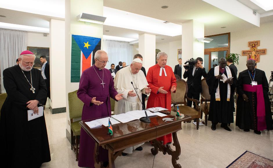 Justin Welby John Chalmers Pope Francis