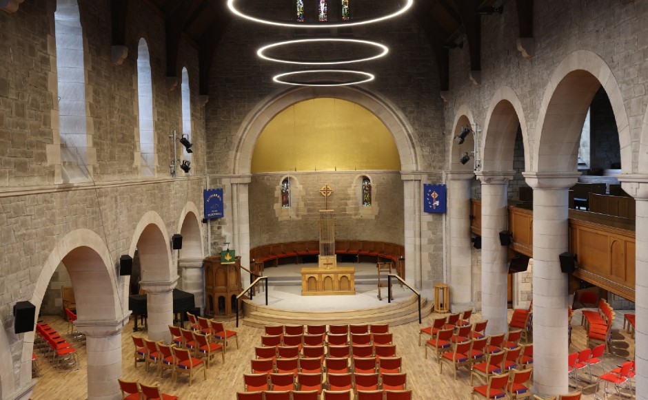 View of the nave of St Columba's