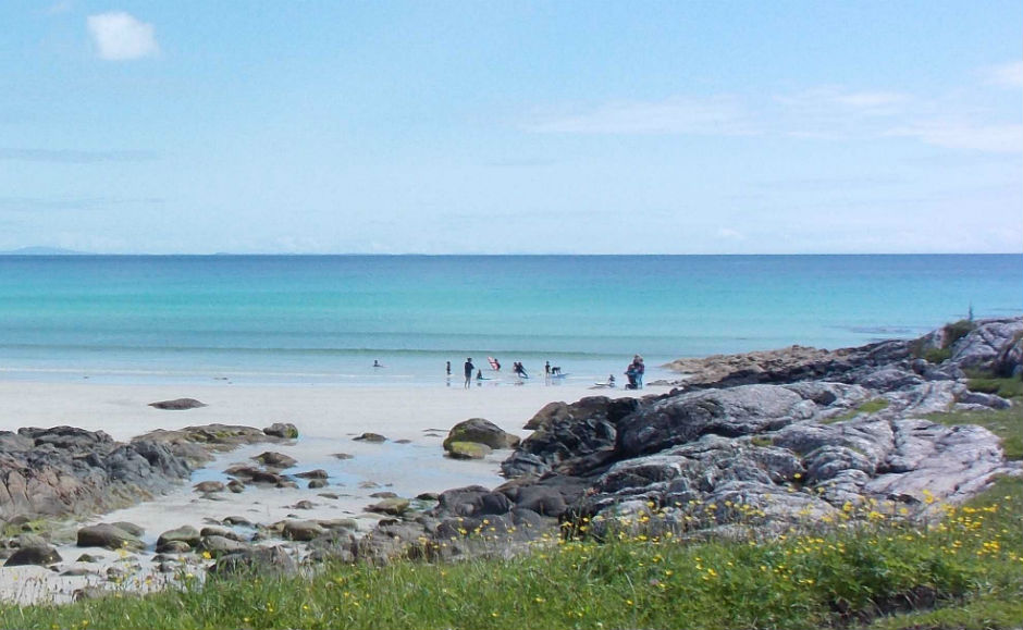 Photo of the beach and the sea