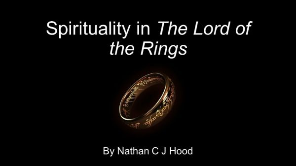 Slide for Dr Nathan Hood talk on The Lord of the Rings
