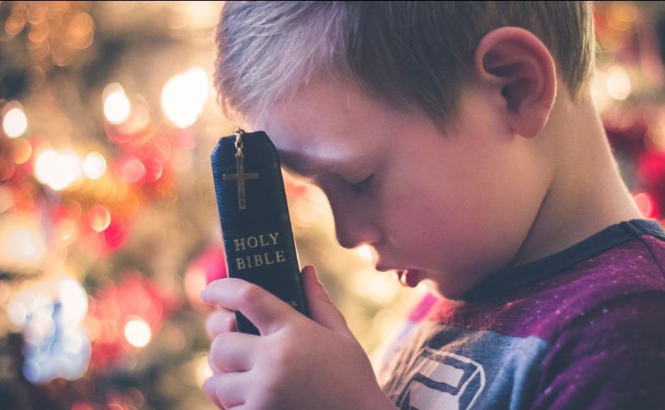 Boy praying