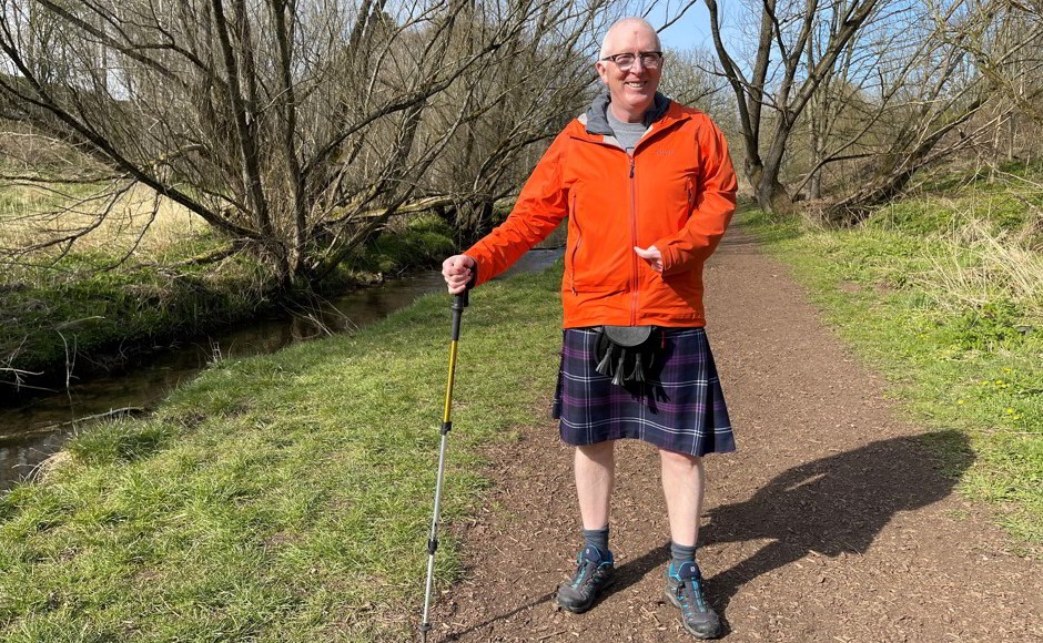 Moderator on kiltwalk