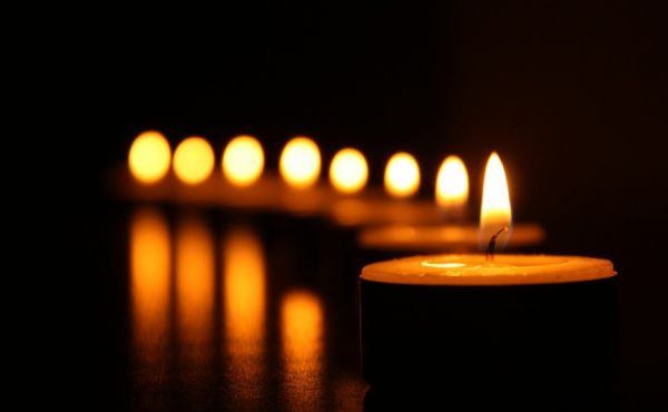 Candles in a church 