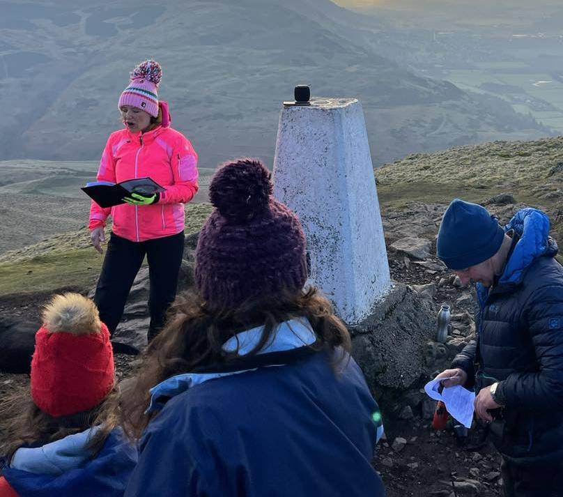 Rev Ruth Kennedy Leading An Outdoor Service