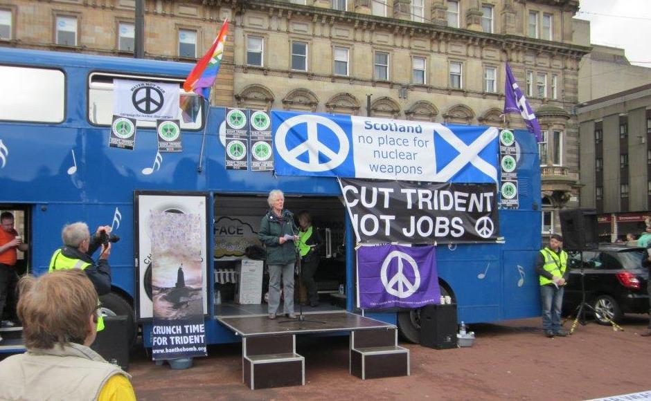 A short annual peace vigil is being held to bear witness to peaceful alternatives to the violence of weapons of mass destruction