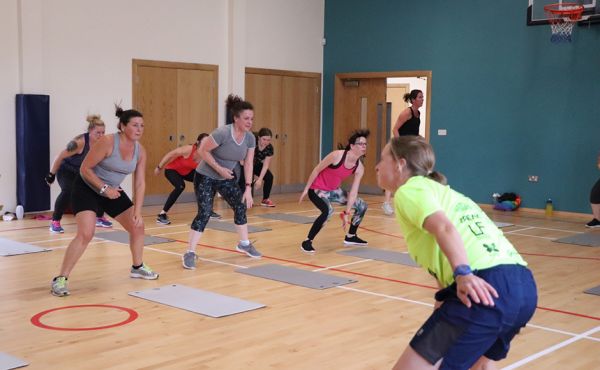 Women taking part in a fitness class