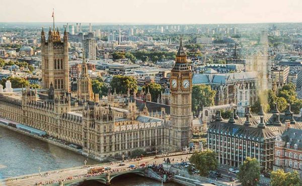 Westminster from the air