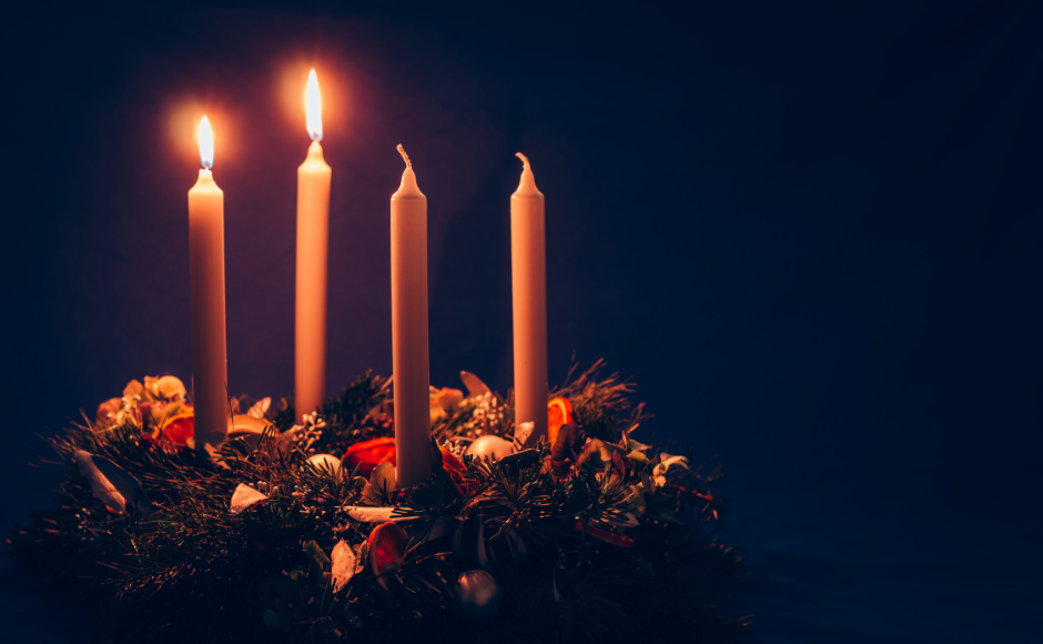Second Sunday of Advent candle